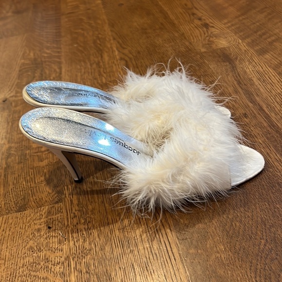 Jacques Levine Women’s High Heels White and Silver - Picture 5 of 7